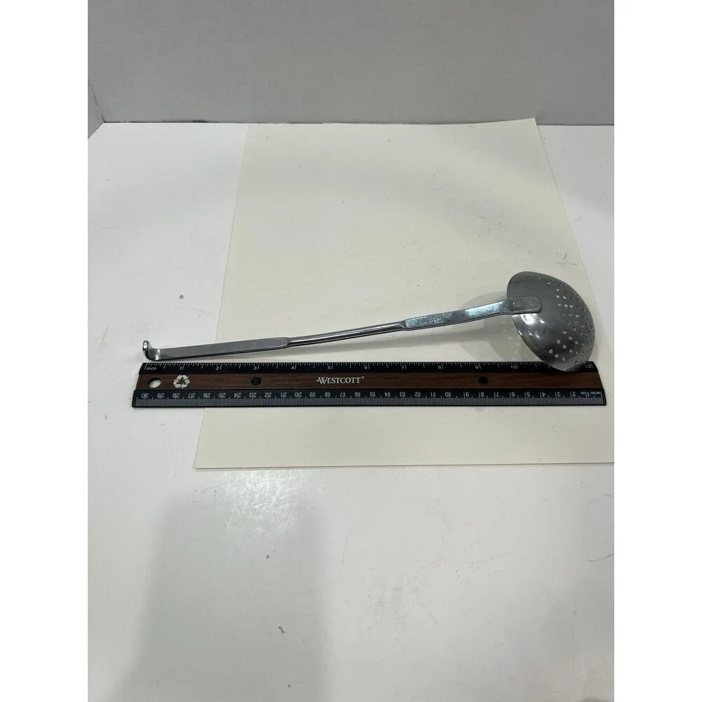 Irvin Ware Chrome USA Made Ladle Serving Spoon Utensil Hanging Handle MCM